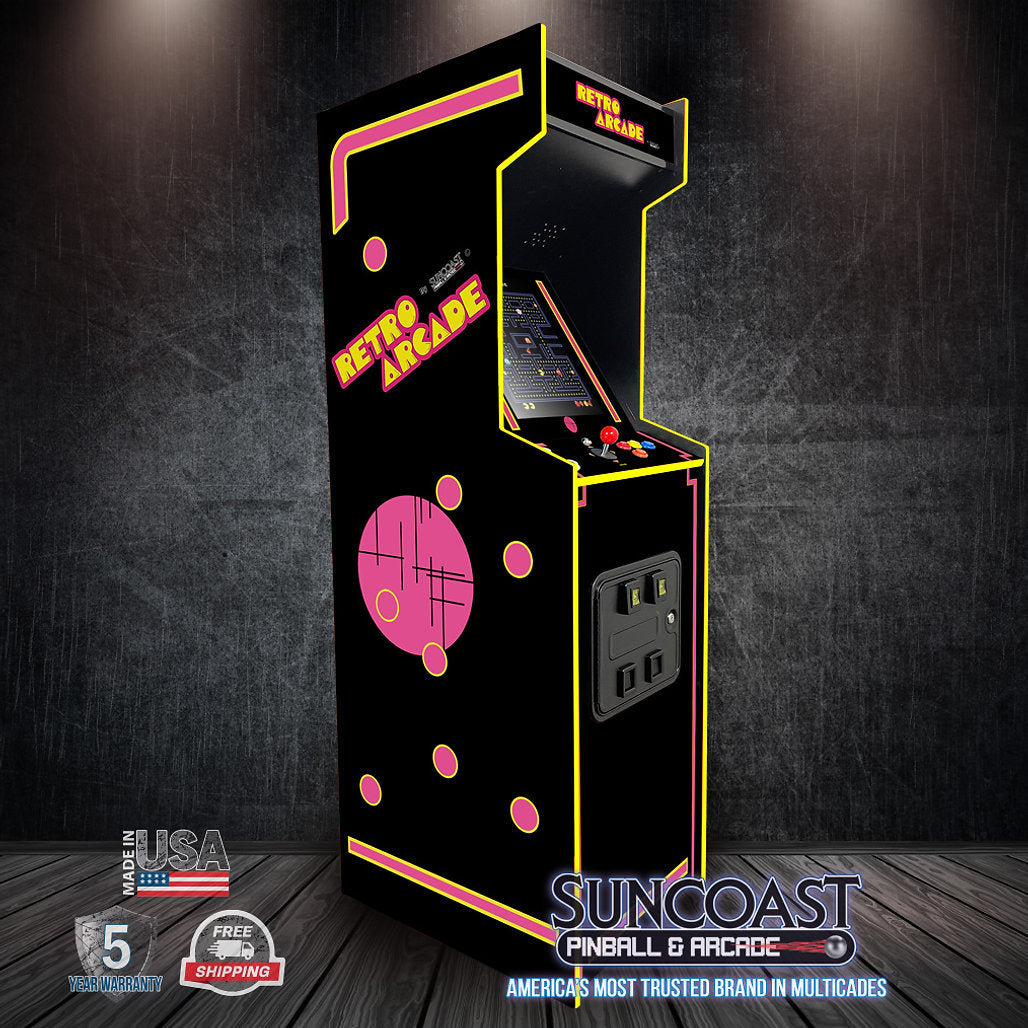 Suncoast Arcade - Full Size Multicade Arcade Machine | 60 Games Graphic Option C