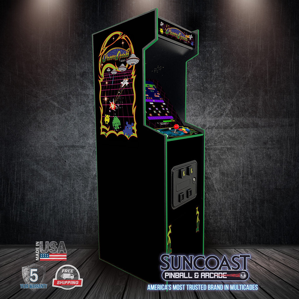 Suncoast Arcade - Full Size Multicade Arcade Machine With 412 Games Graphics Option F